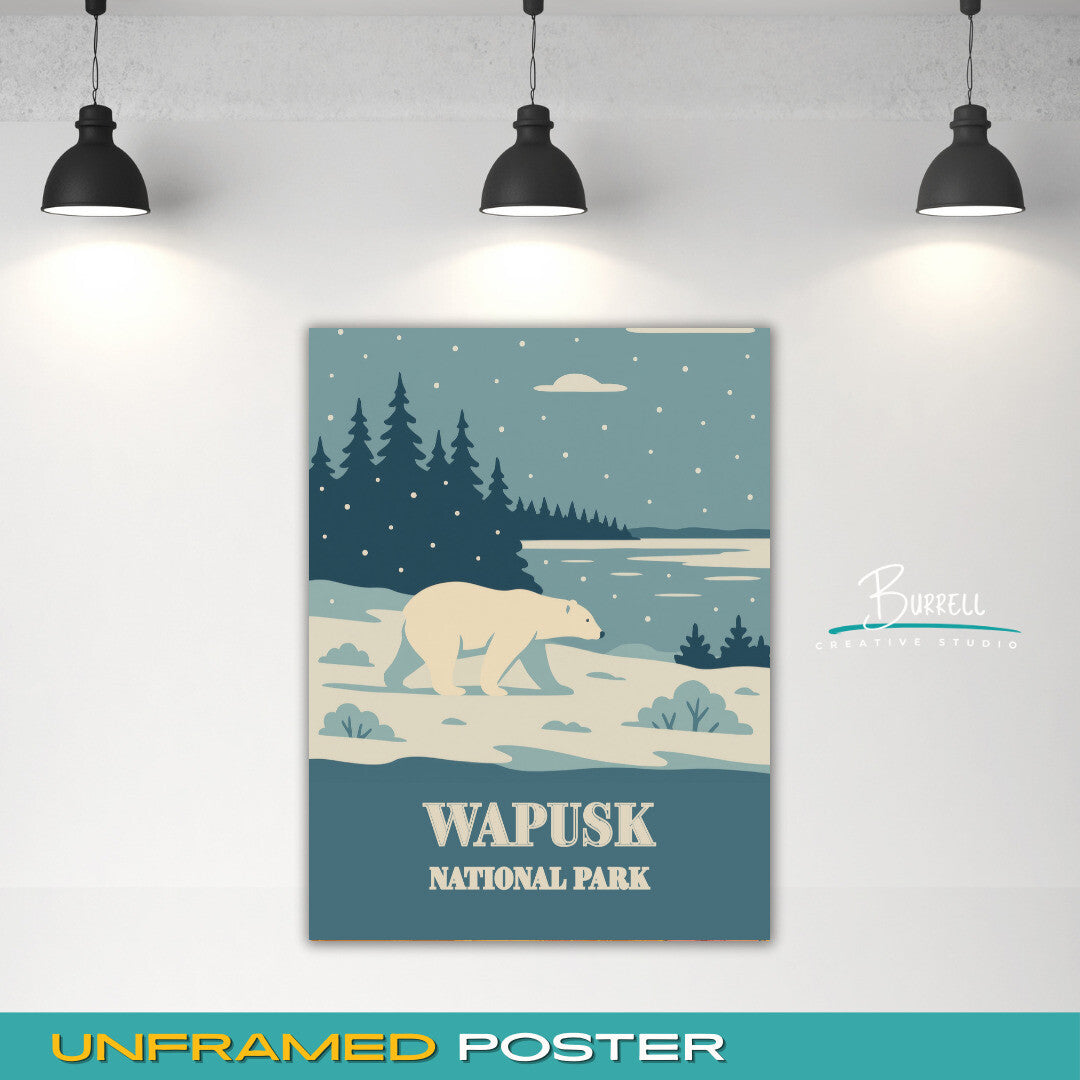 Wapusk National Park Canada Winter View Travel Posters & Wall Art Poster Print