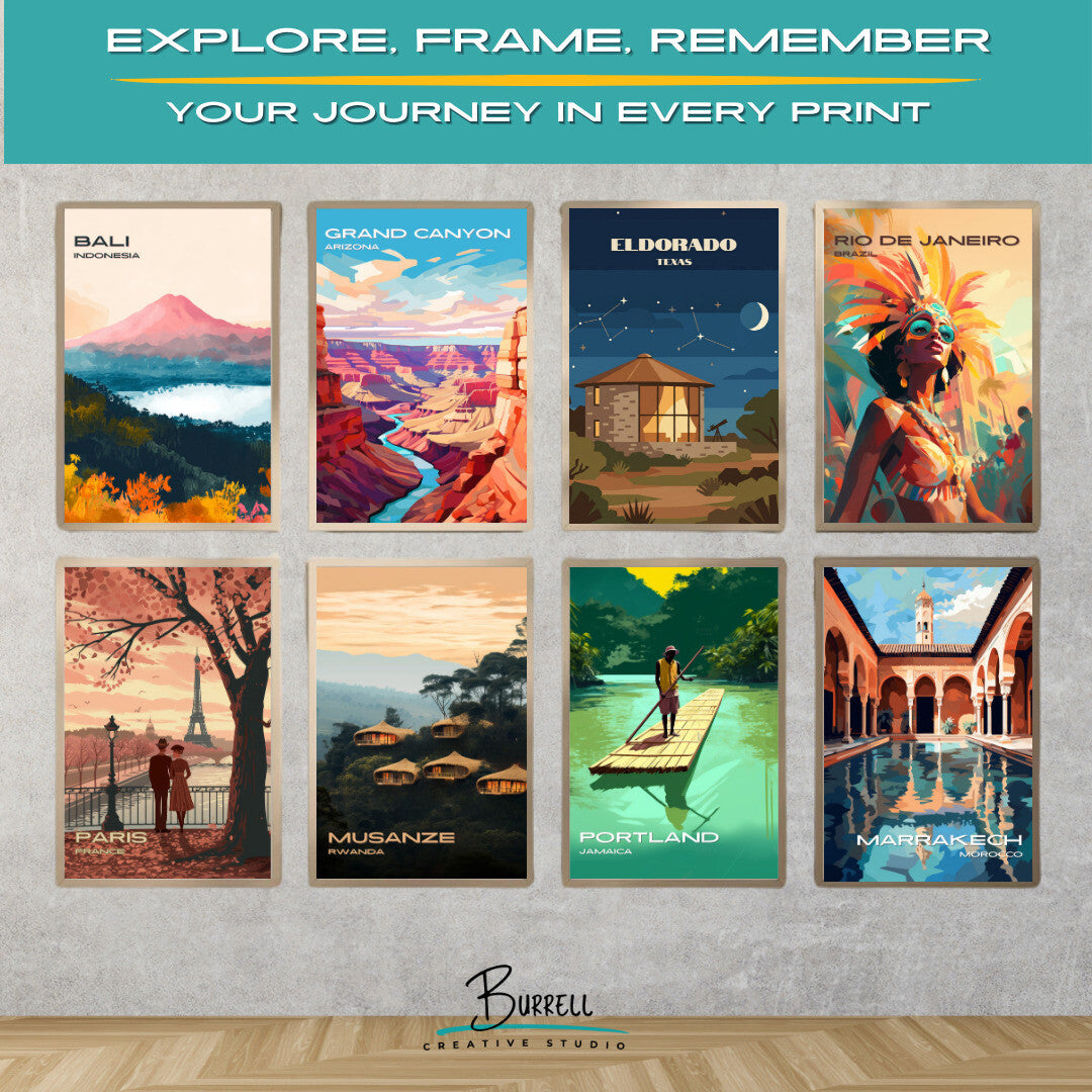 Eldorado Texas Cozy Small Town Travel Posters & Wall Art Poster Print