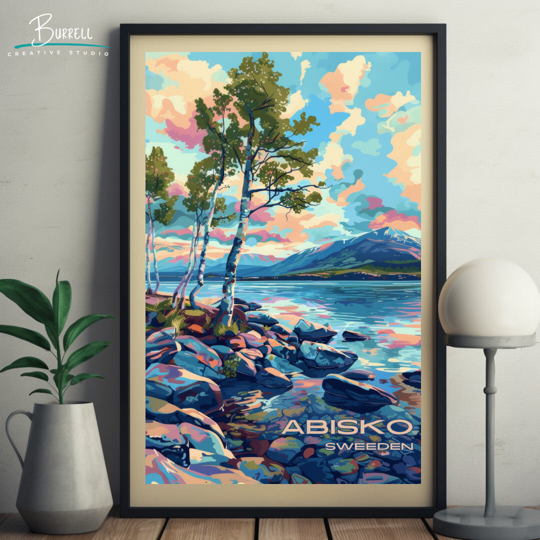 Abisko Sweden Park Scenery Travel Poster & Wall Art Poster Print