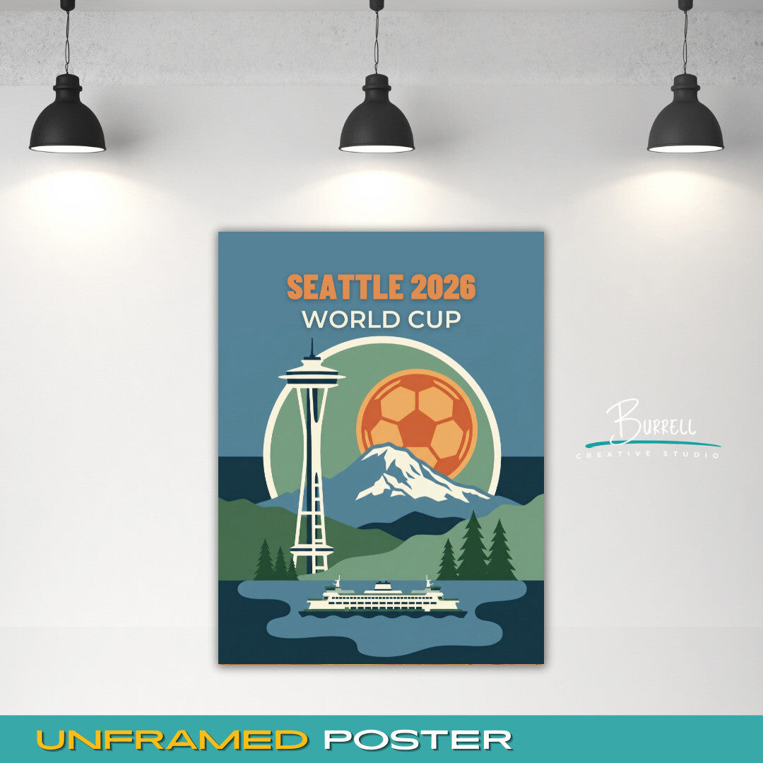 Seattle United States 2026 World Cup Football Posters & Wall Art Poster Print