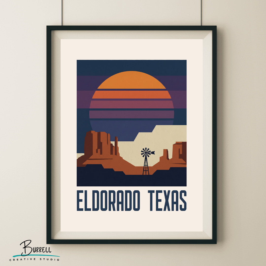 Eldorado Texas X Bar Ranch Star Party Travel Posters & Wall Art Poster Print