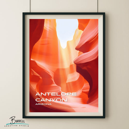 Lechee Antelope Canyon Wall Art Poster Print | Lechee Arizona National Parks | Home Decor