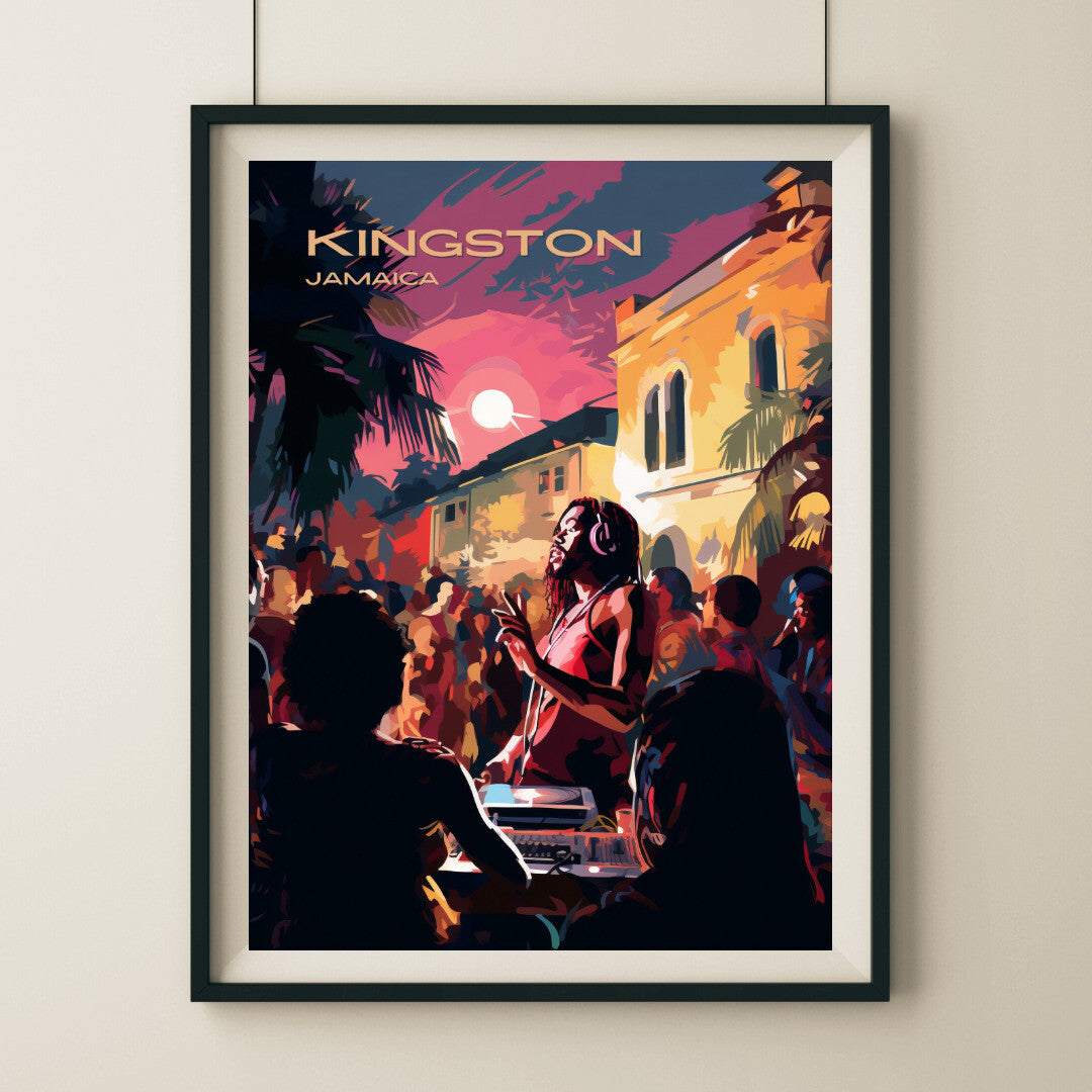 Kingston Street Party Wall Art Poster Print | Kingston St Andrew Travel Poster | Home Decor