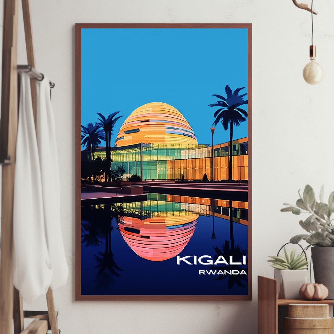 Kigali Convention Center Wall Art Poster Print | Kigali Kigali Province Travel Poster | Home Decor
